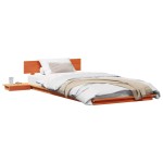 vidaXL Cadru de pat Maro 100 x 200 cm lemn vidaXL Cadru de pat Maro 100 x 200 cm lemn