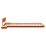 vidaXL Cadru de pat Maro 100 x 200 cm lemn vidaXL Cadru de pat Maro 100 x 200 cm lemn