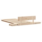 vidaXL Cadru de pat Maro 75 x 190 cm lemn vidaXL Cadru de pat Maro 75 x 190 cm lemn