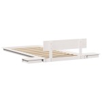vidaXL Cadru de pat Maro 75 x 190 cm lemn vidaXL Cadru de pat Maro 75 x 190 cm lemn