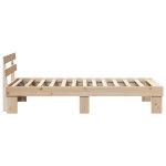 vidaXL Cadru de pat cu headboard Maro 75 x 190 cm Lemn masiv de pin vidaXL Cadru de pat cu headboard Maro 75 x 190 cm Lemn masiv de pin