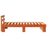 vidaXL Cadru de pat Maro ceruit 75 x 190 cm Lemn masiv de pin