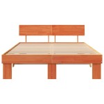 vidaXL Cadru de pat Maro ceruit 160 x 200 cm Lemn masiv de pin