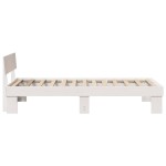 vidaXL Cadru de pat cu headboard Alb 90 x 190 cm Lemn masiv de pin vidaXL Cadru de pat cu headboard Alb 90 x 190 cm Lemn masiv de pin