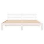 vidaXL Cadru de pat cu headboard Alb 180 x 200 cm Lemn masiv de pin vidaXL Cadru de pat cu headboard Alb 180 x 200 cm Lemn masiv de pin