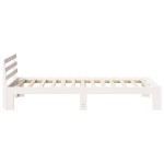 vidaXL Cadru de pat cu headboard Alb 75 x 190 cm Lemn masiv de pin vidaXL Cadru de pat cu headboard Alb 75 x 190 cm Lemn masiv de pin