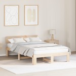 vidaXL Cadru de pat 120x190 cm din lemn masiv de pin