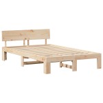 vidaXL Cadru de pat 120x190 cm din lemn masiv de pin
