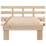 vidaXL Cadru de pat cu headboard Maro 100 x 200 cm Lemn masiv de pin vidaXL Cadru de pat cu headboard Maro 100 x 200 cm Lemn masiv de pin