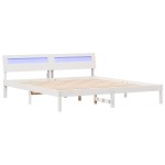vidaXL Cadru de pat Alb 180 x 200 cm Lemn de brad solid