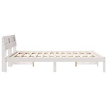 vidaXL Cadru de pat Alb 140 x 200 cm Lemn de brad solid