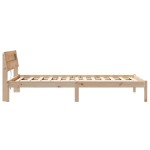 vidaXL Cadru de pat cu headboard Maro 100 x 200 cm Lemn masiv de pin vidaXL Cadru de pat cu headboard Maro 100 x 200 cm Lemn masiv de pin