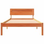 vidaXL Cadru de pat Maro ceruit 80 x 200 cm Lemn masiv de pin vidaXL Cadru de pat Maro ceruit 80 x 200 cm Lemn masiv de pin
