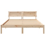 vidaXL Cadru de pat cu headboard Maro 140 x 200 cm Lemn masiv de pin vidaXL Cadru de pat cu headboard Maro 140 x 200 cm Lemn masiv de pin