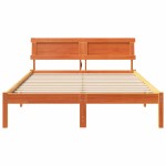 vidaXL Cadru de pat Maro ceruit 140 x 190 cm Lemn masiv de pin vidaXL Cadru de pat Maro ceruit 140 x 190 cm Lemn masiv de pin