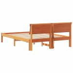 vidaXL Cadru de pat Maro ceruit 140 x 190 cm Lemn masiv de pin vidaXL Cadru de pat Maro ceruit 140 x 190 cm Lemn masiv de pin