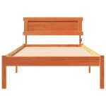 vidaXL Cadru de pat Maro ceruit 90 x 200 cm Lemn masiv de pin vidaXL Cadru de pat Maro ceruit 90 x 200 cm Lemn masiv de pin