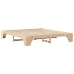 vidaXL Cadru de pat Lemn de pin masiv 207 x 207 x 30 cm vidaXL Cadru de pat Lemn de pin masiv 207 x 207 x 30 cm