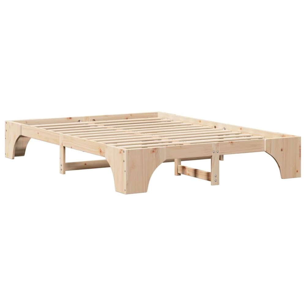 vidaXL Cadru de pat 150x200 cm din lemn masiv de pin