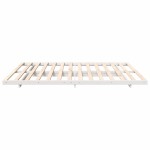 vidaXL Cadru de pat de podea Alb 180 x 200 cm Lemn masiv de pin vidaXL Cadru de pat de podea Alb 180 x 200 cm Lemn masiv de pin