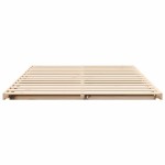 vidaXL Cadru de pat de podea Maro 150 x 200 cm Lemn masiv de pin vidaXL Cadru de pat de podea Maro 150 x 200 cm Lemn masiv de pin