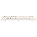 vidaXL Cadru de pat de podea Alb 140 x 190 cm Lemn masiv de pin vidaXL Cadru de pat de podea Alb 140 x 190 cm Lemn masiv de pin