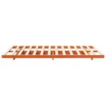 vidaXL Cadru de pat de podea Maro ceruit 140 x 190 cm vidaXL Cadru de pat de podea Maro ceruit 140 x 190 cm