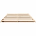 vidaXL Cadru de pat de podea Maro 120 x190 cm Lemn masiv de pin vidaXL Cadru de pat de podea Maro 120 x190 cm Lemn masiv de pin