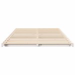 vidaXL Cadru de pat de podea Alb 120 x190 cm Lemn masiv de pin vidaXL Cadru de pat de podea Alb 120 x190 cm Lemn masiv de pin