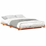 vidaXL Cadru de pat de podea Maro ceruit 120 x190 cm Lemn masiv de pin vidaXL Cadru de pat de podea Maro ceruit 120 x190 cm Lemn masiv de pin