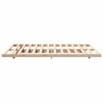 vidaXL Cadru de pat de podea Maro 140 x 220 cm Lemn masiv de pin vidaXL Cadru de pat de podea Maro 140 x 220 cm Lemn masiv de pin