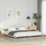 vidaXL Cadru de pat de podea Maro 180 x 220 cm Lemn masiv de pin vidaXL Cadru de pat de podea Maro 180 x 220 cm Lemn masiv de pin