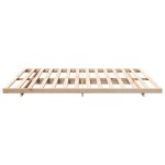vidaXL Cadru de pat de podea Maro 180 x 220 cm Lemn masiv de pin vidaXL Cadru de pat de podea Maro 180 x 220 cm Lemn masiv de pin