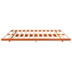vidaXL Cadru de pat de podea Maro ceruit 200 x 220 cm vidaXL Cadru de pat de podea Maro ceruit 200 x 220 cm