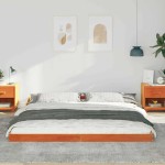 vidaXL Cadru de pat Maro ceruit 180 x 200 cm Lemn masiv de pin vidaXL Cadru de pat Maro ceruit 180 x 200 cm Lemn masiv de pin
