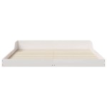 vidaXL Cadru de pat Alb 140 x 200 cm Lemn masiv de pin