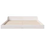 vidaXL Cadru de pat Alb 120 x 200 cm Lemn masiv de pin vidaXL Cadru de pat Alb 120 x 200 cm Lemn masiv de pin
