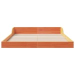 vidaXL Cadru de pat Maro ceruit 135 x 190 cm Lemn masiv de pin vidaXL Cadru de pat Maro ceruit 135 x 190 cm Lemn masiv de pin