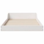 vidaXL Cadru de pat Alb 90 x 200 cm Lemn masiv de pin
