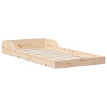 vidaXL Cadru de pat Maro 90 x 210 cm Lemn masiv de pin vidaXL Cadru de pat Maro 90 x 210 cm Lemn masiv de pin