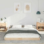 vidaXL Cadru de pat Maro 140 x 210 cm Lemn masiv de pin vidaXL Cadru de pat Maro 140 x 210 cm Lemn masiv de pin