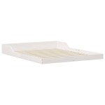 vidaXL Cadru de pat Alb 140 x 210 cm Lemn masiv de pin