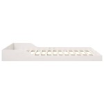 vidaXL Cadru de pat Alb 160 x 210 cm Lemn masiv de pin