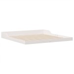 vidaXL Cadru de pat Alb 180 x 210 cm Lemn masiv de pin