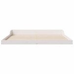 vidaXL Cadru de pat Alb 200 x 210 cm Lemn masiv de pin