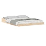 vidaXL Cadru de pat Maro 160 x 220 cm Lemn masiv de pin vidaXL Cadru de pat Maro 160 x 220 cm Lemn masiv de pin