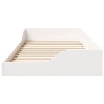 vidaXL Cadru de pat de podea Alb 90 x 200 cm Lemn masiv de pin vidaXL Cadru de pat de podea Alb 90 x 200 cm Lemn masiv de pin