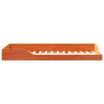 vidaXL Cadru de pat de podea Maro ceruit 100 x 210 cm vidaXL Cadru de pat de podea Maro ceruit 100 x 210 cm
