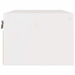 vidaXL Noptieră cu sertar Alb 50 x 32.5 x 24 cm Lemn masiv de pin