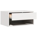 vidaXL Noptieră Montată pe Perete 2 pcs Alb 50 x 32.5 x 24 cm vidaXL Noptieră Montată pe Perete 2 pcs Alb 50 x 32.5 x 24 cm